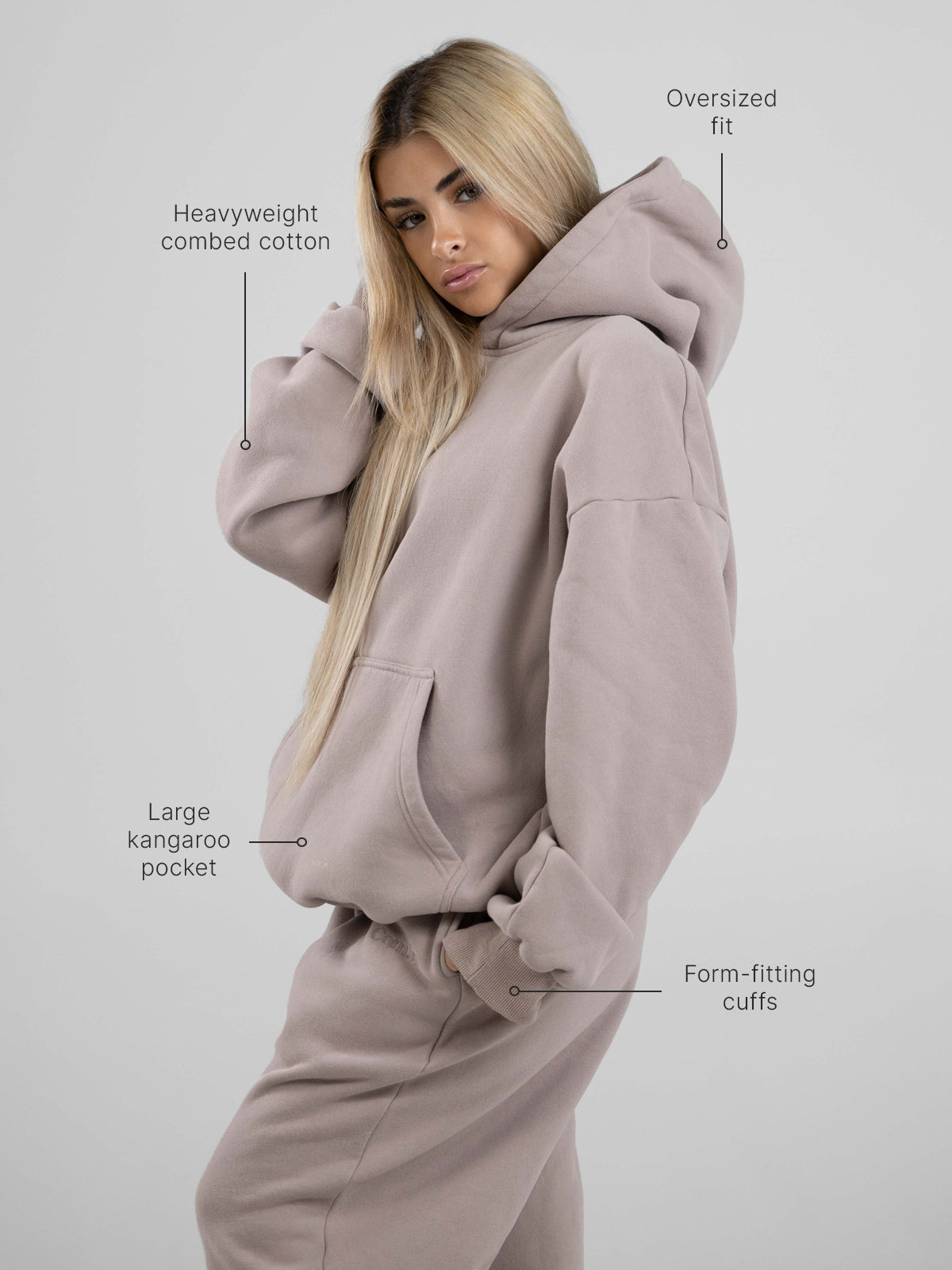 Elegant Oversized Hoodie-Iris Luna