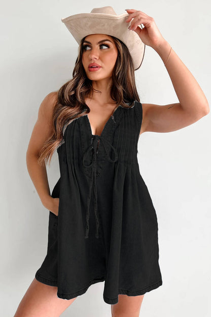 Cute Denim Romper