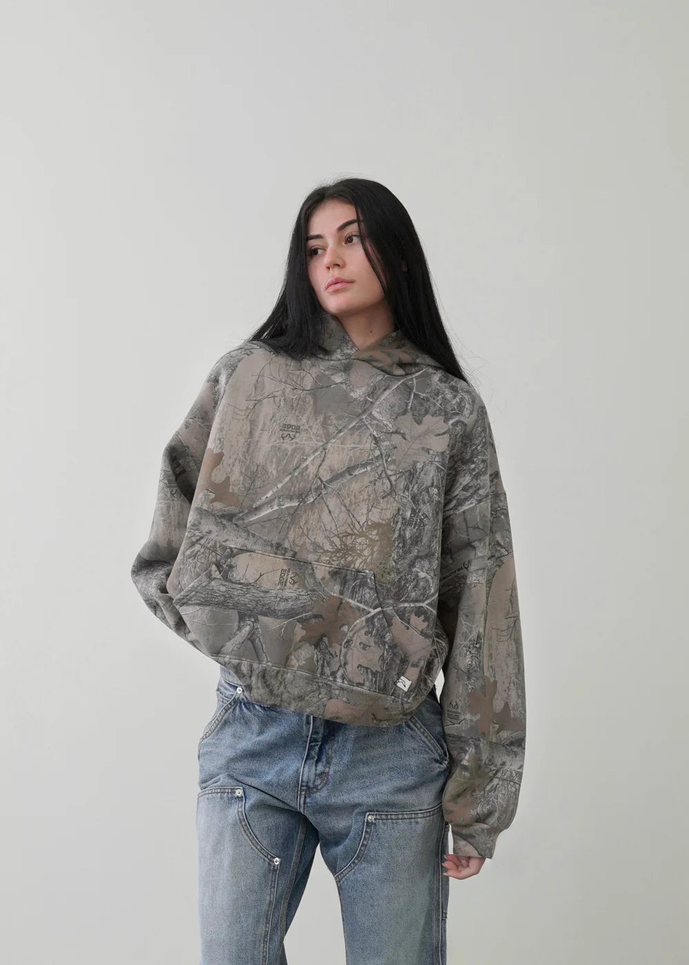 Viral Camouflage Hoodie-Iris Luna