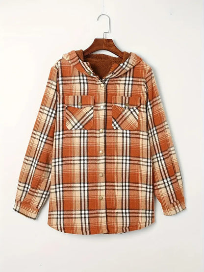 Viral Plaid Hooded Jacket