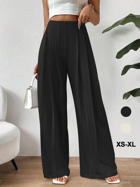 High Waist Wide Leg Pants-Iris Luna