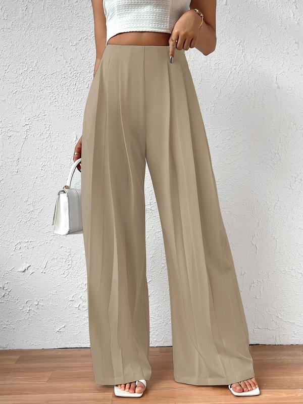 High Waist Wide Leg Pants-Iris Luna